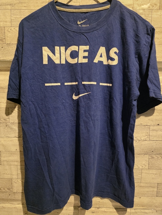 Nike Other - Nike Men's Blue 'NICE AS' Graphic T-Shirt